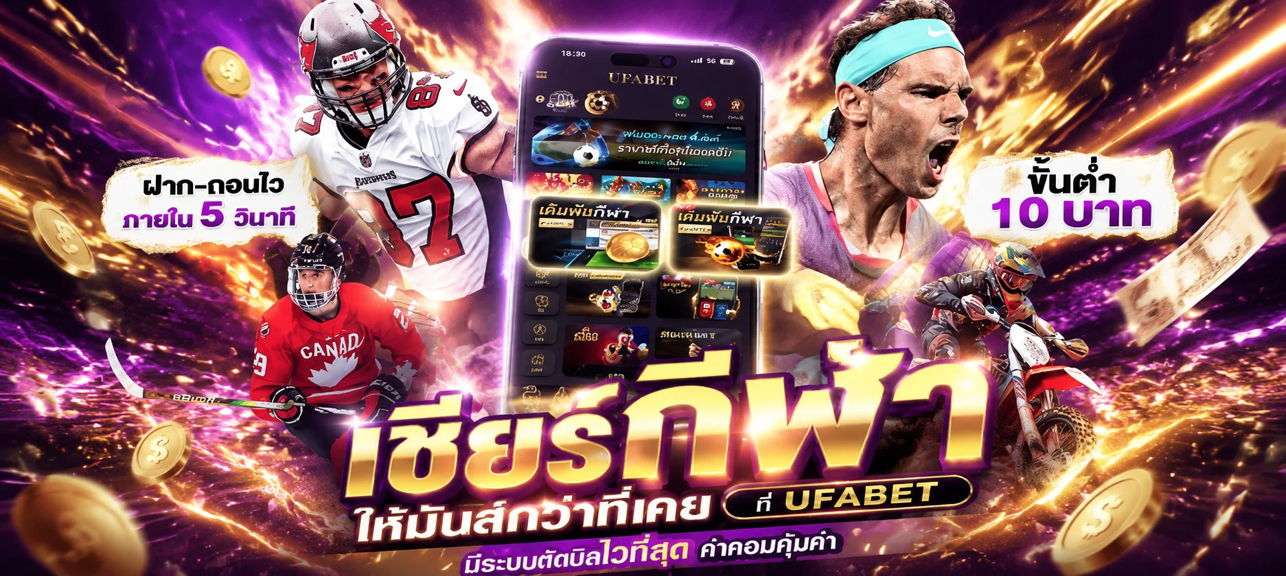 ระบบฝากถอนออโต้ FUN77 รวดเร็ว 15 วินาที ปลอดภัย ตลอด 24 ชั่วโมง